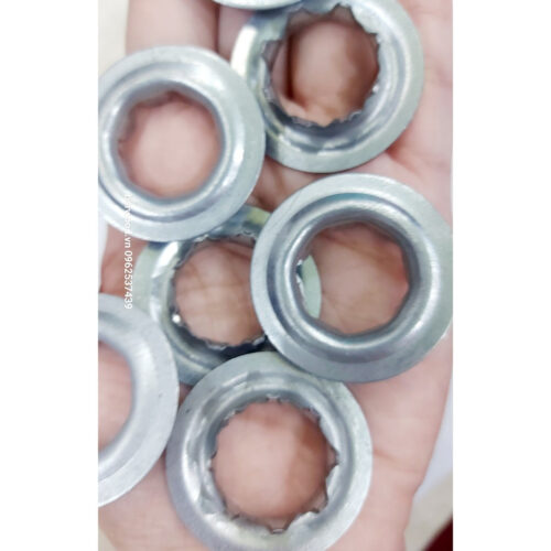 Alternative view of Khoen bạt Khoen Ore 16mm / 20mm Khuy bạt bấm lỗ bạt ,dù ô tô, bạt che nắng thi công Khoen thép gai Có long đền