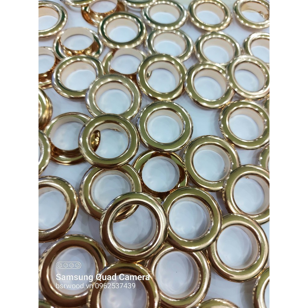 Khoen ore 16mm Khoen mắt cáo 16 ly Bằng INOX không gỉ MÀU VÀNG Khuy mắt cáo bấm vải Phụ liệu may mặc cao cấp - Ảnh 9