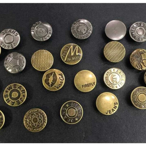 Nút đóng quần jean, nút quần jean quần bò (2 chi tiết) Cúc khuy gài size 17mm Màu đồng Màu bạc Không gỉ sét Bịch 10 nút