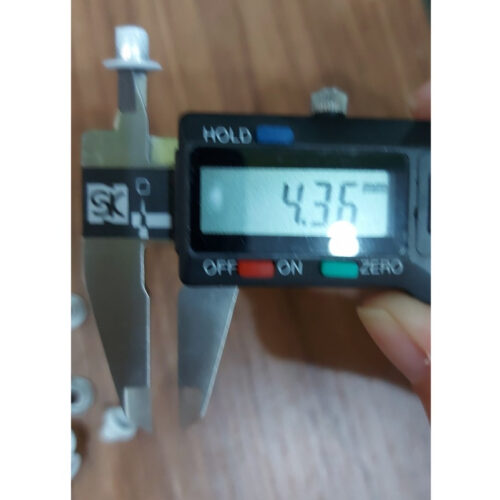 Alternative view of Khoen ore 4.5mm (4ly5) Bằng Nhôm bọc sơn màu Chân cao 6mm Túi 100 cái Không long đền Bấm giày bata,túi giấy, đồ thủ công