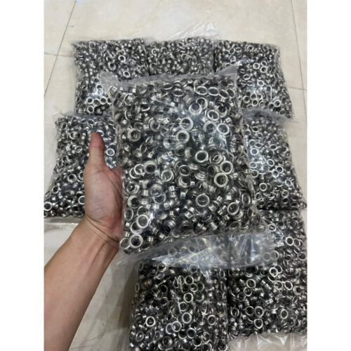 Khoen mắt cáo 10mm (lọt lòng 9mm) Hàng Sắt Khuy bấm bạt, túi giấy Bịch 1 kg (Khoảng 1500 cái)