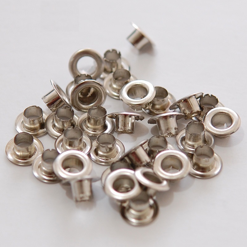 Khoen ore mắt cáo CHẺ CHÂN bằng SẮT Size 4mm,4.5mm,5mm,6mm Dùng cho kìm bấm bạt,túi giấy Túi 100 cái Không Có long đền - Ảnh 5