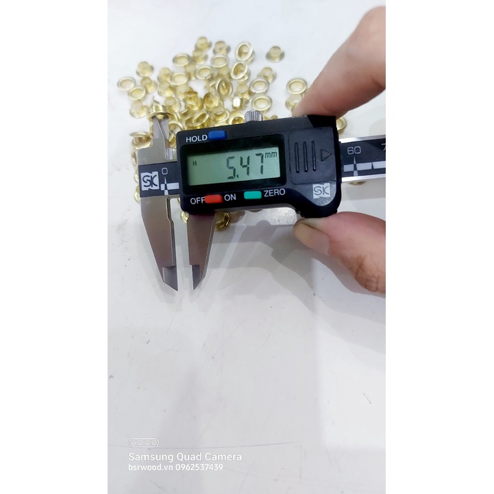 Khoen ore 5mm Bằng Sắt xi Màu BẠC, Màu VÀNG Bán sỉ Túi 1kg KHÔNG long đền Khuy mắt cáo thẻ tag, bấm túi giấy - Ảnh 5