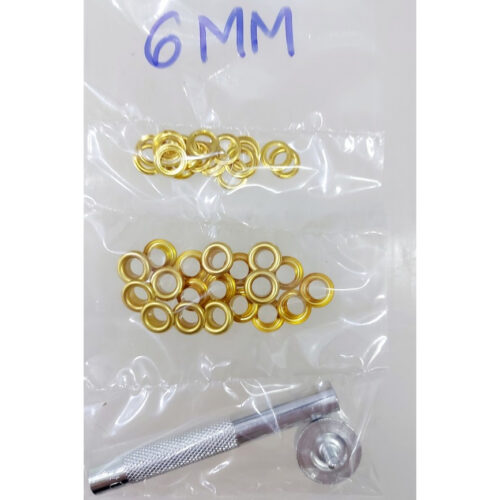 Combo bộ đóng khoen +20 khoen ore đồng thau không gỉ (màu ngẫu nhiên, có long đền) Đóng khoen áo quần,đồ thủ công