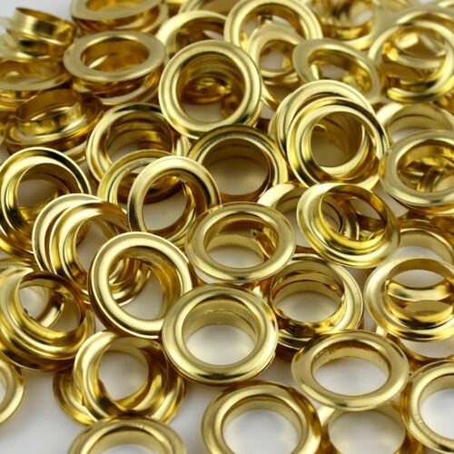 Khoen mắt cáo ore Nhiều size 3mm - 20mm Có long đền Chất liệu đồng thau (dày) không bị gỉ sét Phụ liệu may mặc