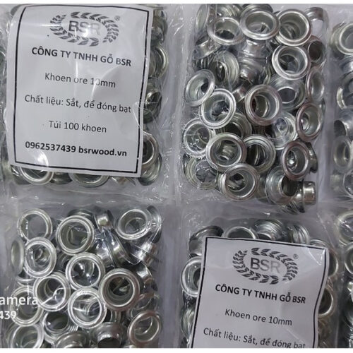 Khoen mắt cáo ore 10mm Khuy đóng bạt 10ly Bằng sắt Túi 100 cái Không long đền Chuyên dùng cho máy đóng khoen Trung Quốc