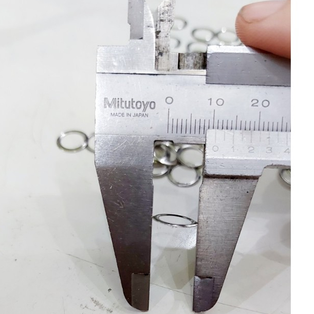 Long đền 6mm (Đệm lót mặt sau dành cho khoen ore bọc lỗ tròn, khuy mắt cáo) Bằng thau không gỉ Màu bạc Bịch 1000 cái - Ảnh 5