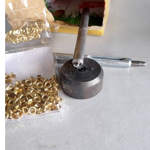 Combo dụng cụ đóng khoen ore và 100 khoen (bằng sắt,màu ngẫu nhiên) Chuyên dùng đóng bạt, túi giấy (không dùng đóng vải) - Ảnh 6