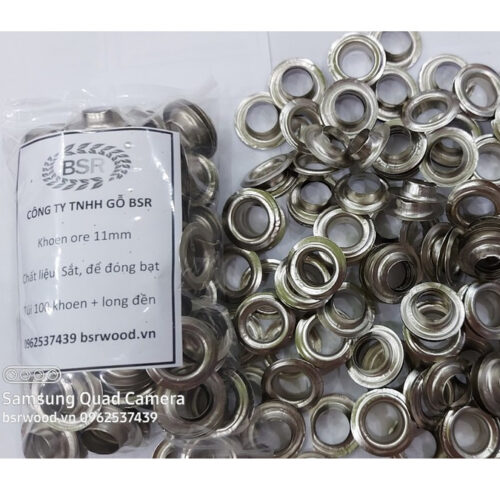 Khoen ore 12mm Khuy mắt cáo đóng bạt, bấm bạt, bấm túi giấy Bằng sắt Túi 100 cái + 100 long đền KHOEN SẮT SẼ GỈ SÉT