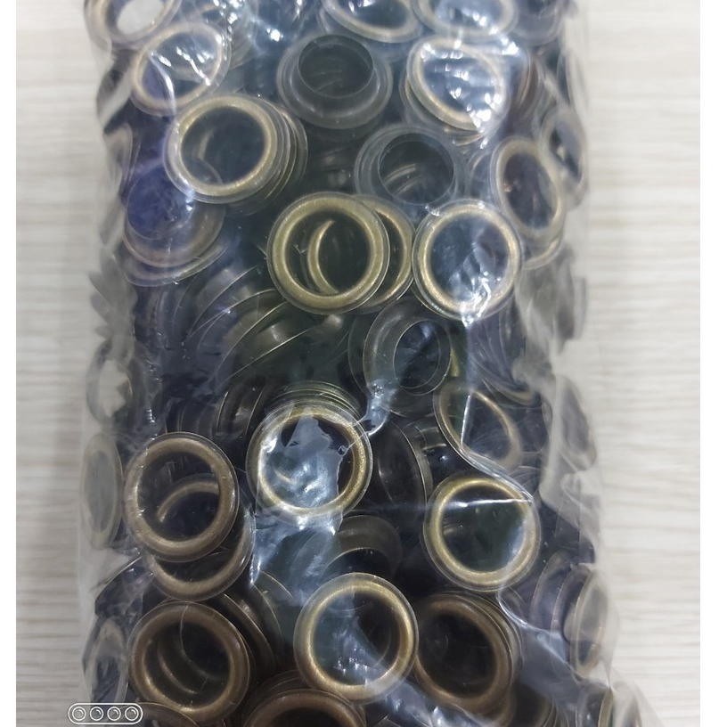 Khoen ore 12mm Khoen mắt cáo 12ly Thau không gỉ (mỏng) Màu bạc, vàng, đồng Khuy mắt cáo Chuyên bấm vải Phụ liệu may mặc - Ảnh 8