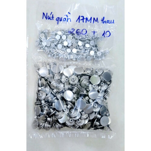Alternative view of Nút đóng quần jean, nút quần jean quần bò (2 chi tiết) Cúc khuy gài 17mm Không gỉ sét Bịch 100 nút