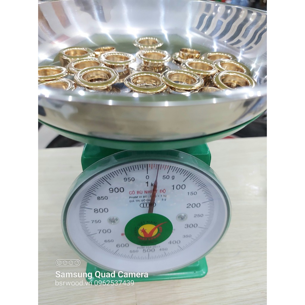 Khoen ore 16mm Khoen mắt cáo 16 ly Bằng INOX không gỉ MÀU VÀNG Khuy mắt cáo bấm vải Phụ liệu may mặc cao cấp - Ảnh 8