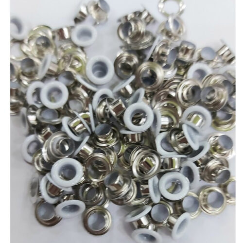 Khoen ore 4mm Khoen mắt cáo 4 ly Bằng thau không gỉ Khoen bọc sơn màu Khuy mắt cáo bấm vải Phụ liệu may mặc cao cấp
