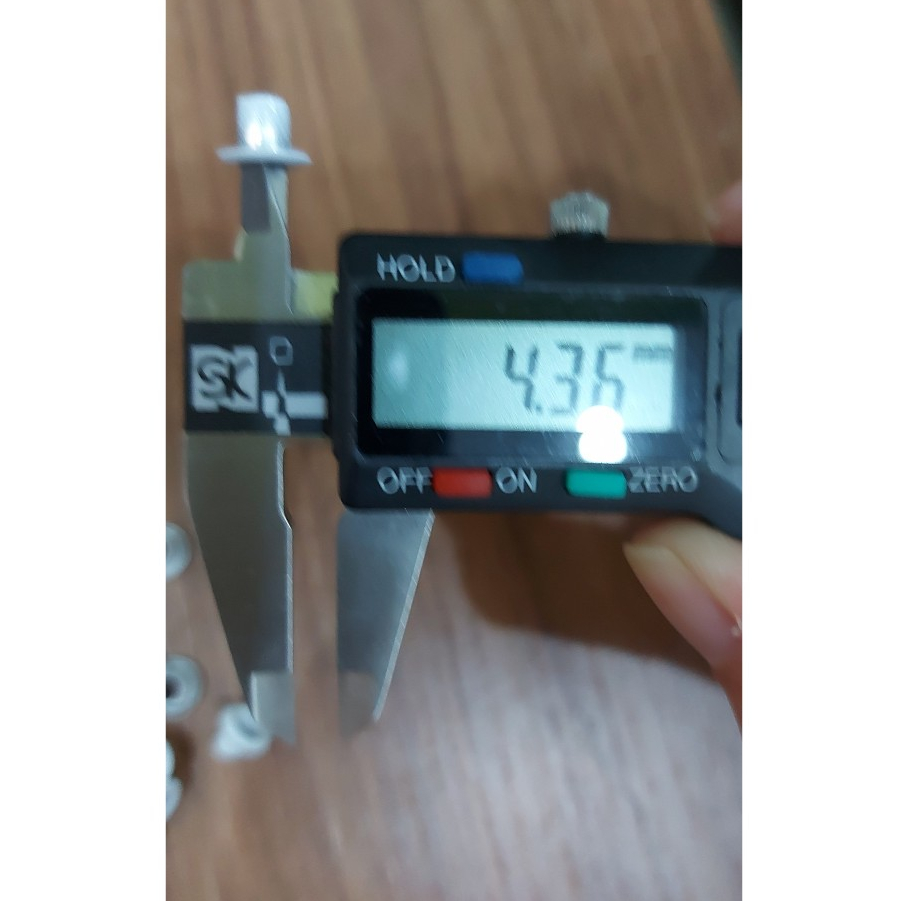 Khoen ore 4.5mm Khuy mắt cáo bấm túi giấy Bằng Nhôm bọc sơn Màu trắng, đen, đỏ, xanh, vàng Túi 100 cái - Ảnh 3