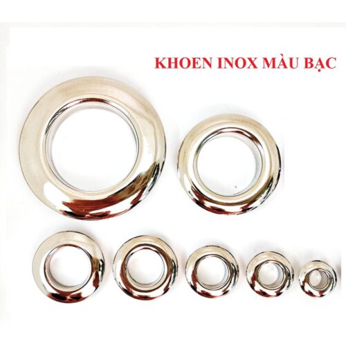 Alternative view of Khoen ore mắt cáo Bằng hợp kim chống gỉ cao cấp Sáng bóng Nhiều size Bịch 20 cái Có long đền Phụ liệu may mặc túi xách