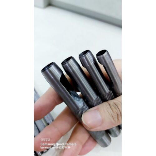 Alternative view of Combo bộ cây đục lỗ tròn nhiều size 3mm tới 19mm (1 bộ 7 cây/ 9cây/ 12 cây)Thép cacbon Sắc bén Hàng nhập loại tốt