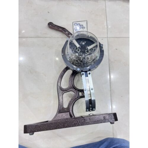 Máy dập khoen bạt bán tự động Size 10mm Bộ cối hoa sen Tốc độ đóng nhanh Không cần dùng long đền