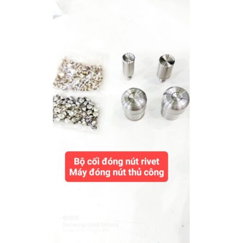 Alternative view of Bộ cối đóng nút tán 2 mặt (nút rivet) Size 6ly, 9ly Bằng thép trắng Dùng cho máy đóng nút thủ công BSR-DKJ819