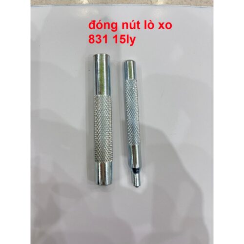 Dụng cụ đóng nút bóp (nút lò xo) Mã nút 831 Size 15mm (nút bấm 4 thành phần) gồm 2 cây tán