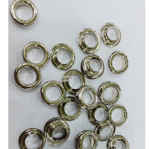 Khoen ore mắt cáo 12mm INOX không gỉ Màu bạc sáng bóng Khuy oze luồn quần áo, tạp dề, vải Phụ liệu may mặc