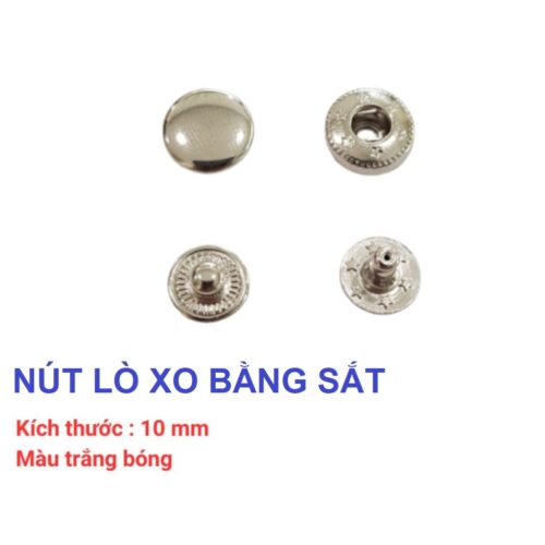 Alternative view of Nút bấm 4 thành phần (nút bóp, nút lò xo) Bằng SẮT Size 10mm,12mm,15mm Dùng làm đồ thủ công
