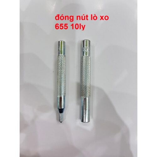 Dụng cụ đóng nút bóp (nút lò xo) Mã nút 655 Size 10mm (nút bấm 4 thành phần) gồm 2 cây tán