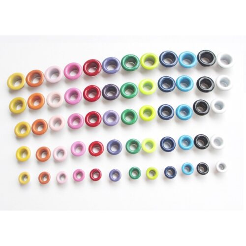 Khoen ore 4mm Bằng Nhôm bọc sơn Nhiều màu Túi 100 cái Không long đền Bấm giày bata, túi giấy, đồ thủ công