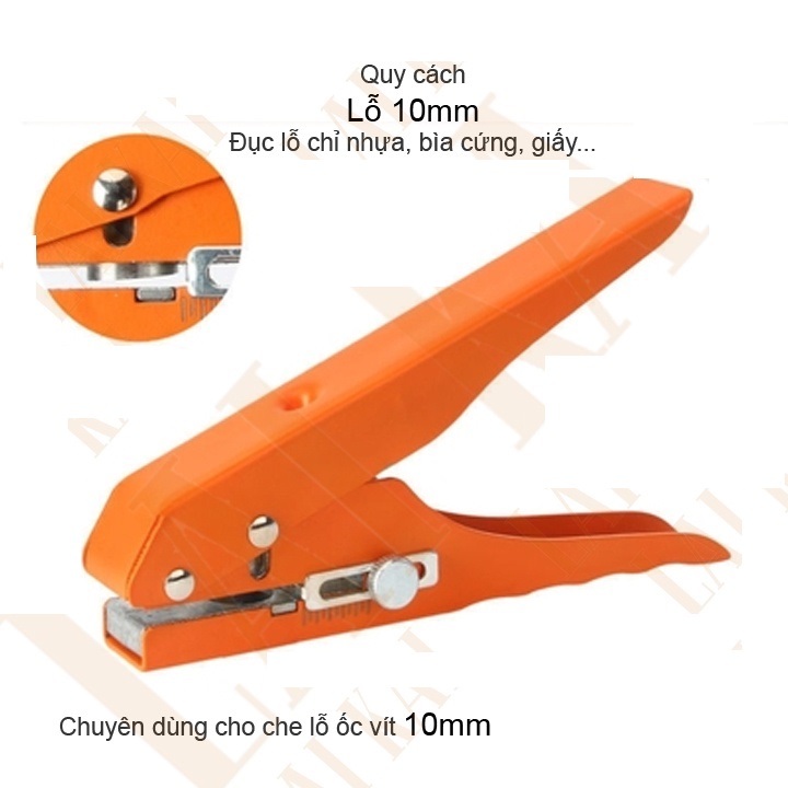 Kềm bấm lỗ tròn Size 8mm, 10mm, 12mm, 15mm Kìm bấm lỗ lên giấy card, thẻ tag, bạt, da, chỉ nhựa PVC - Ảnh 7