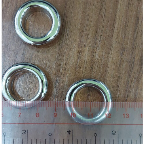 Alternative view of Khoen ore mắt cáo 17mm INOX không gỉ Màu bạc sáng bóng Khuy oze luồn quần áo, tạp dề, vải Phụ liệu may mặc