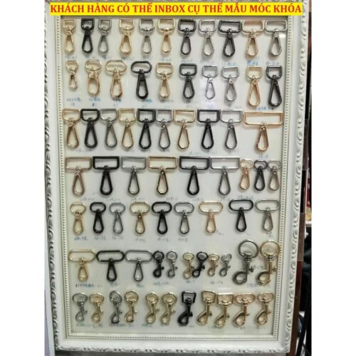 Alternative view of Móc khóa càng cua Móc chó Bằng đồng thau không gỉ Nhiều size Bịch 2 cái - Phụ kiện túi xách, balo, đồ da thủ công