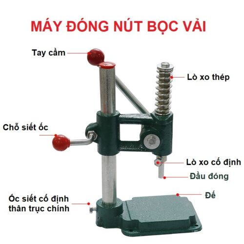 Alternative view of Máy đóng nút bọc vải Máy đóng nút đa năng (nút sofa , nút quần áo, nút rèm, nút túi xách) CHƯA GỒM BỘ CỐI
