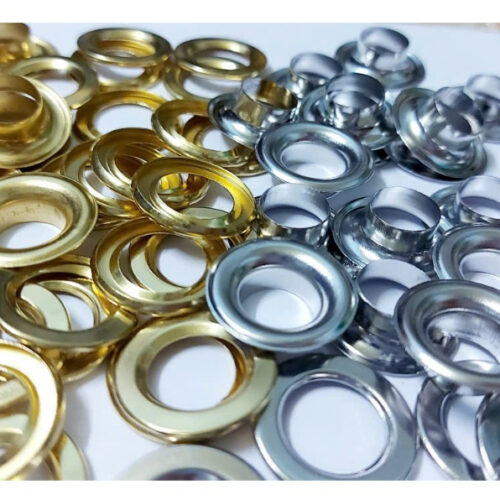 Alternative view of Khoen bạt khoen ore 12 x 23mm Đồng thau xịn Khuy mắt cáo đóng bạt 12mm Chân cao 7mm Có long đền