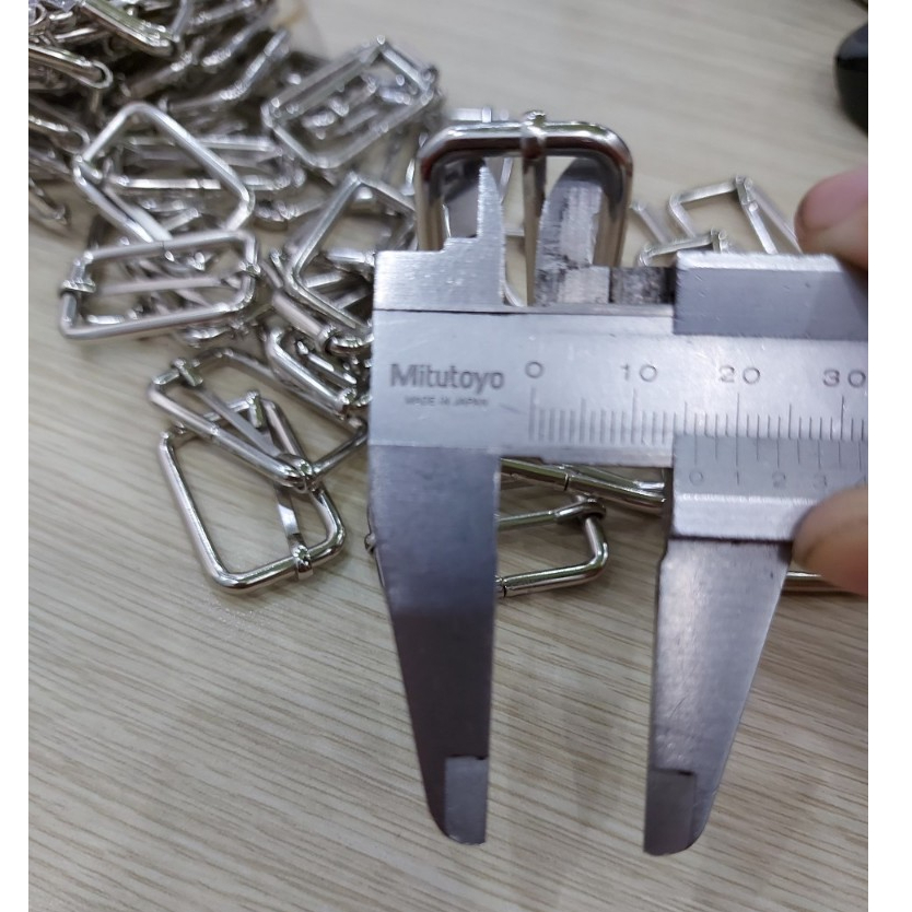 Khoen tăng giảm chữ nhật Bằng sắt Bán sỉ - Size 2cm 2.5cm 3cm - Phụ kiện túi xách, balo, phụ liệu may Bịch 0.5kg / 1kg - Ảnh 2