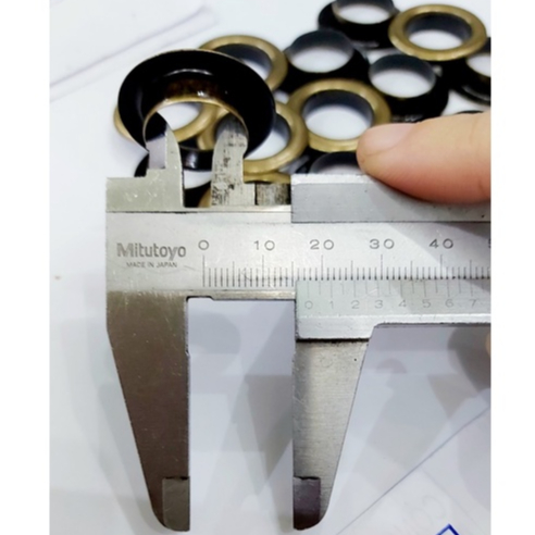 Khoen ore mắt cáo 17mm Bằng thau không gỉ Màu bạc,vàng,đồng Chân cao 7ly Khuy mắt cáo bấm vải Phụ liệu may mặc túi xách - Ảnh 8