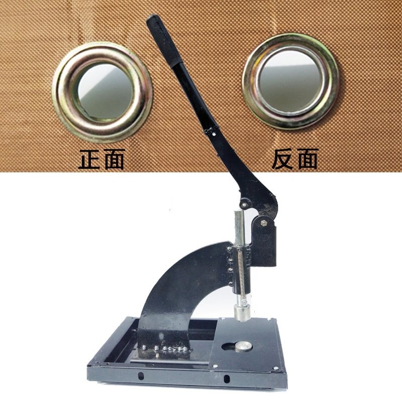 Máy dập khoen mắt cáo ore Đóng khuy bạt Bằng thép sơn tĩnh điện Loại có bàn cố định Không cần đục lỗ sẵn 12mm,16mm - Ảnh 5