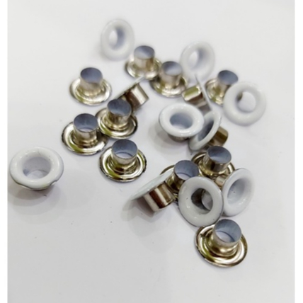 Alternative view of Khoen ore mắt cáo 4mm,5mm,6mm,8mm Bằng thau không gỉ Bọc sơn trắng Phụ liệu may mặc túi xách
