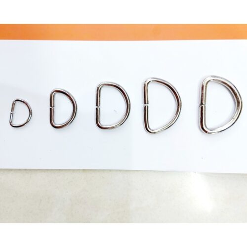 Khoen chữ D Bằng sắt Bán sỉ - Size 1.5cm 2cm 2.5cm 3cm - Phụ kiện túi xách, balo, đồ da, thủ công Bịch 0.5kg / 1kg