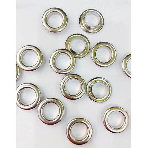 Khoen ore mắt cáo 14mm Chân Cao 6mm Khuy oze luồn bạt, tạp dề Có long đền Bằng Thau không gỉ Phụ liệu may mặc