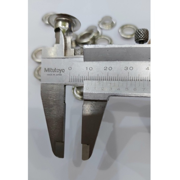 Khoen ore 10mm Khoen mắt cáo 10ly Thau không gỉ Khuy mắt cáo bấm vải Túi 100 cái (có long đền) Màu bạc/ vàng/ đồng - Ảnh 6