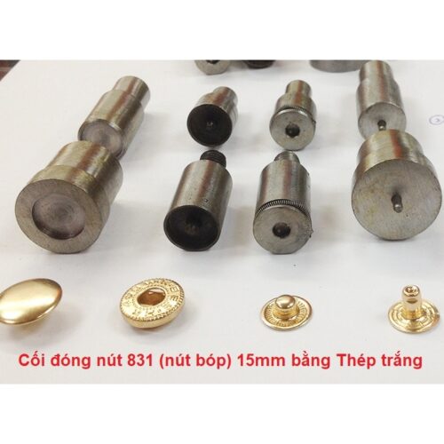 Cối đóng nút bấm quần áo, nút bóp, nút chén, nút nhựa (nút áo mưa), nút 5 chấu (nút áo em bé) Dùng cho máy thủ công