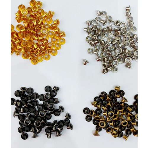 Khoen mắt cáo ore 3mm Bằng sắt Bịch 100 cái Có long đền Dùng làm đồ thủ công, bạt, giấy