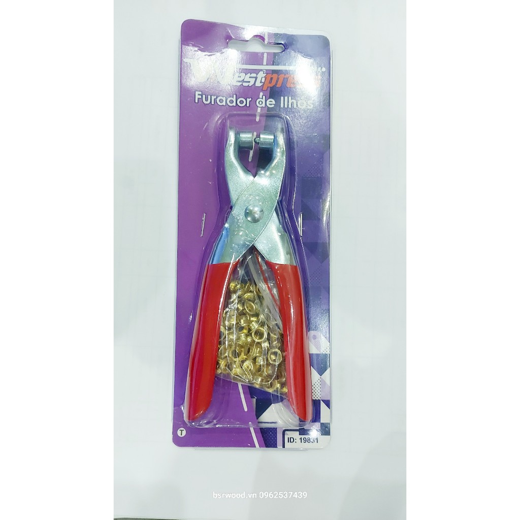 Kìm bấm khoen 5mm Bấm khoen lên giấy,da,bạt KHÔNG XÀI LONG ĐỀN - Ảnh 8