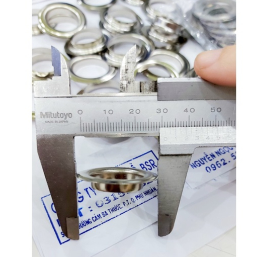 Khoen ore 20mm (2cm) Khoen mắt cáo 20ly Bằng Thau không gỉ(mỏng) Màu Bạc Vàng Khuy mắt cáo Bấm Vải Phụ liệu may mặc - Ảnh 6