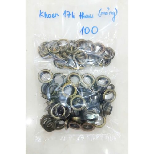 Alternative view of Khoen ore 16mm Khoen mắt cáo 16ly Thau không gỉ (mỏng) Màu bạc, vàng, đồng Khuy mắt cáo Chuyên bấm vải Phụ liệu may mặc