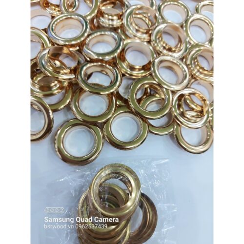 Alternative view of Khoen ore 16mm Khoen mắt cáo 16 ly Bằng INOX không gỉ MÀU VÀNG Khuy mắt cáo bấm vải Phụ liệu may mặc cao cấp