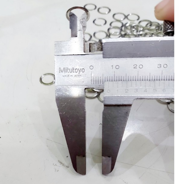 Long đền 6mm (Đệm lót mặt sau dành cho khoen ore bọc lỗ tròn, khuy mắt cáo) Bằng thau không gỉ Màu bạc Bịch 1000 cái - Ảnh 4
