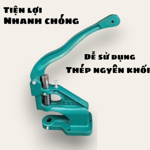 Alternative view of Máy đóng nút bấm 4 chi tiết, nút bóp, nút chén (cúc chậu), nút nhựa Máy đóng nút cúc đa năng thủ công Máy xanh Bằng gang
