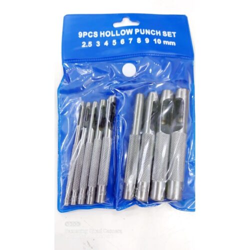 Combo bộ cây đục lỗ tròn nhiều size 3mm tới 19mm (1 bộ 7 cây/ 9cây/ 12 cây)Thép cacbon Sắc bén Hàng nhập loại tốt