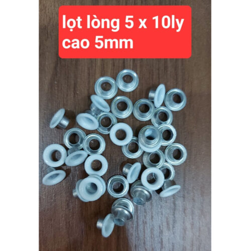 Alternative view of Khoen ore 5mm Khuy bấm giày thể thao trang trí thủ công Bằng Nhôm bọc sơn Nhiều màu Túi 100 cái Có long đền