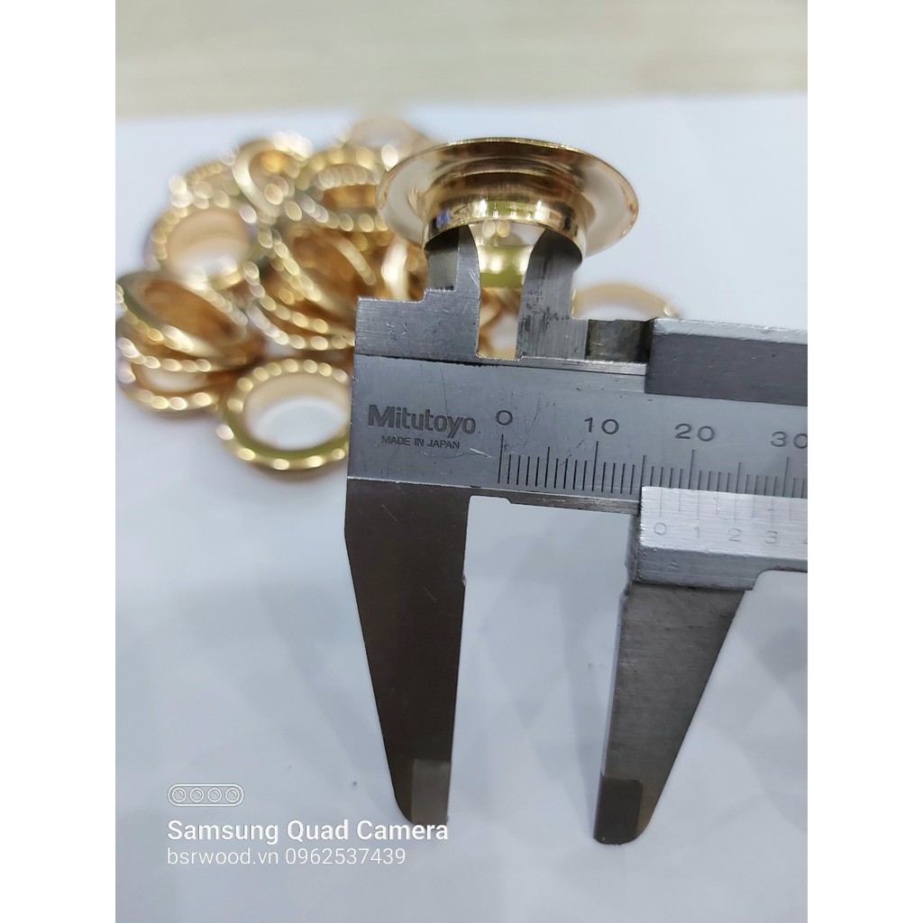 Khoen ore 16mm Khoen mắt cáo 16 ly Bằng INOX không gỉ MÀU VÀNG Khuy mắt cáo bấm vải Phụ liệu may mặc cao cấp - Ảnh 7